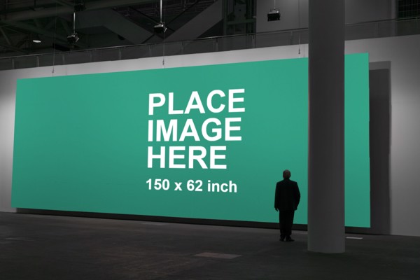 Huge poster mockup