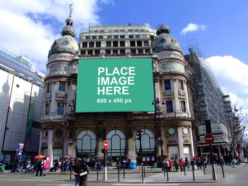 Huge billboard in Paris