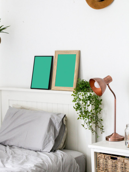 2 Picture frames in bedroom