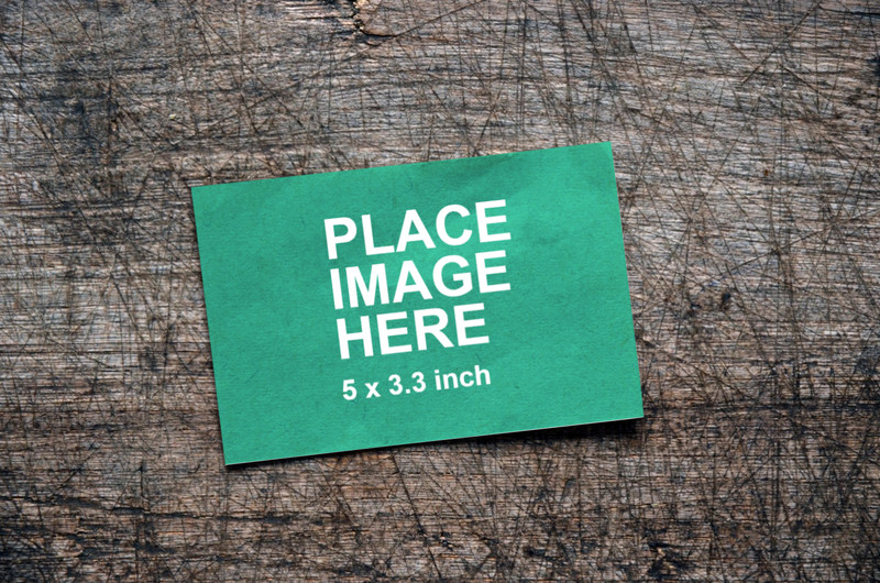 Small paper on table