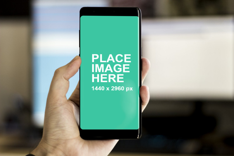 Closeup of Samsung Note 8