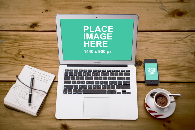 Macbook Air with iPhone