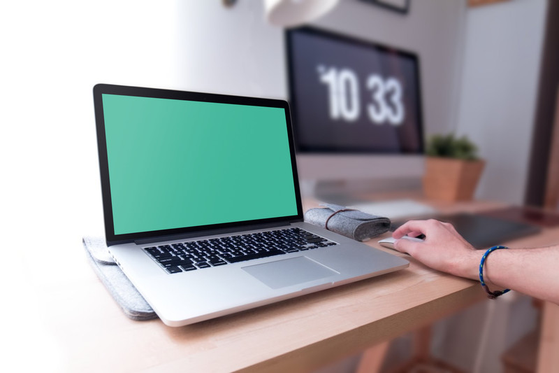 Man working on MacBook Pro