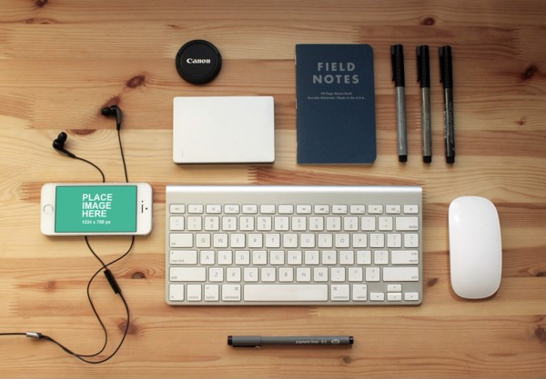 iPhone 6 in landscape mode